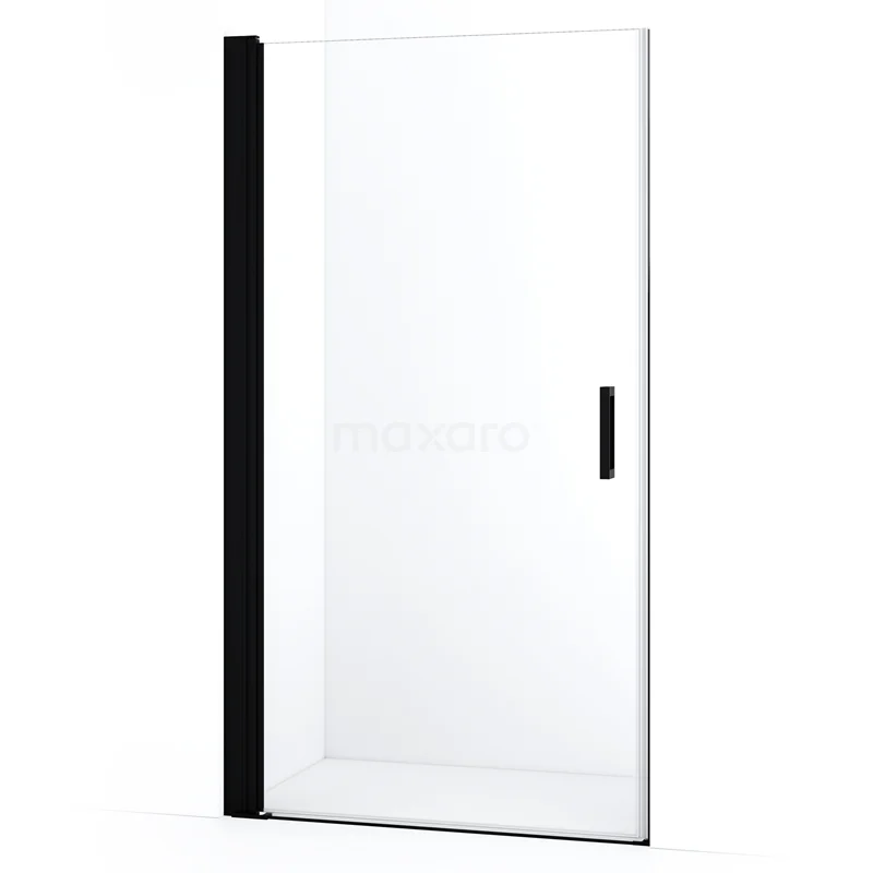 Duschtür Diamond DDA109110MBN Duschtür mit klarglas und schwarzer Aluminiumverkleidung, perfekt für ein modernes Badezimmer.