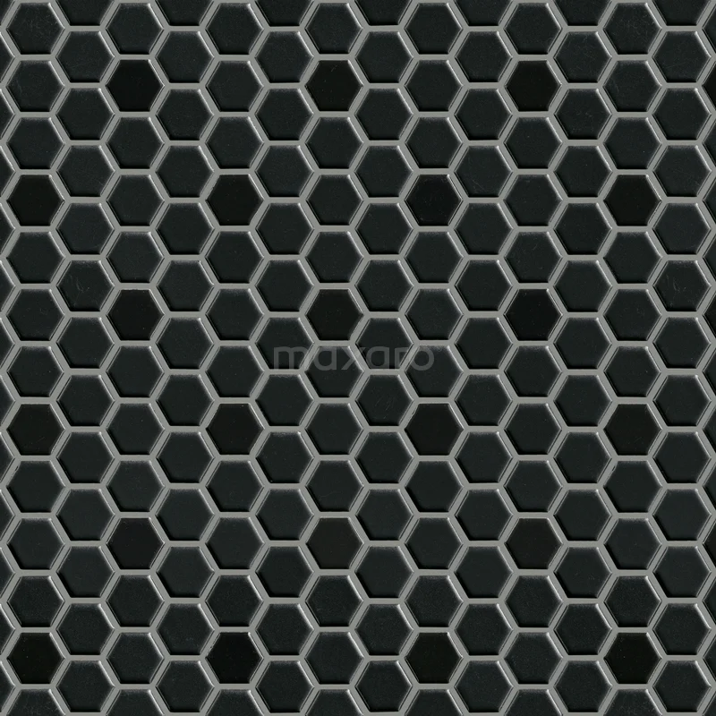 Tile sample, mosaic tile, Wave Mix Black 306-0801TS