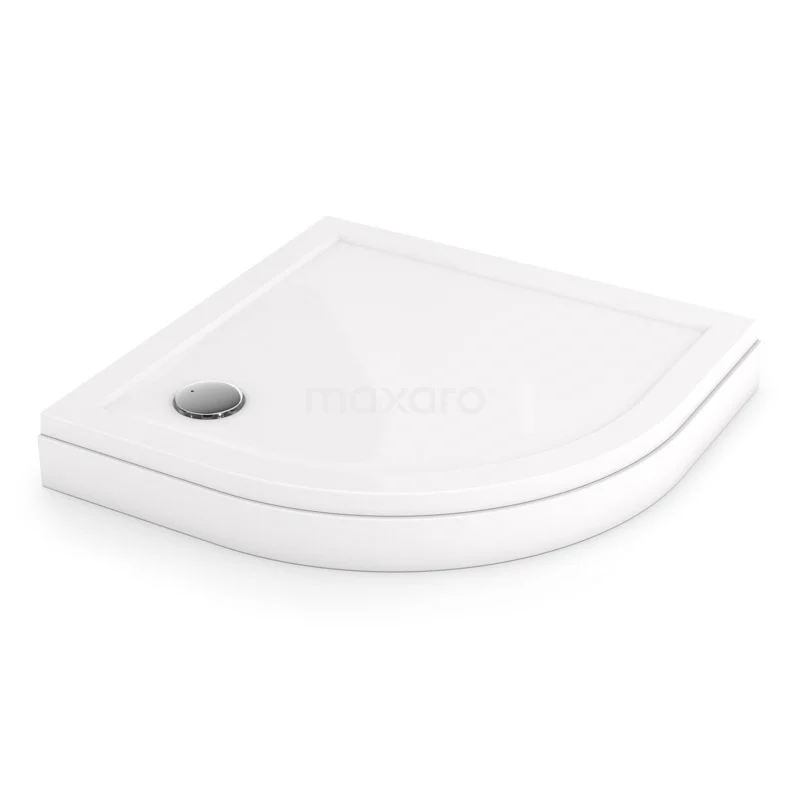 High Shower tray 90x90cm Quarter Round Acrylic High-gloss white DBAQ0909-H
