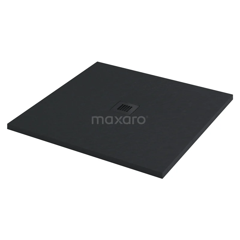 Shower tray 90x90cm Square Mineral marble Black DBLS0909B-RB