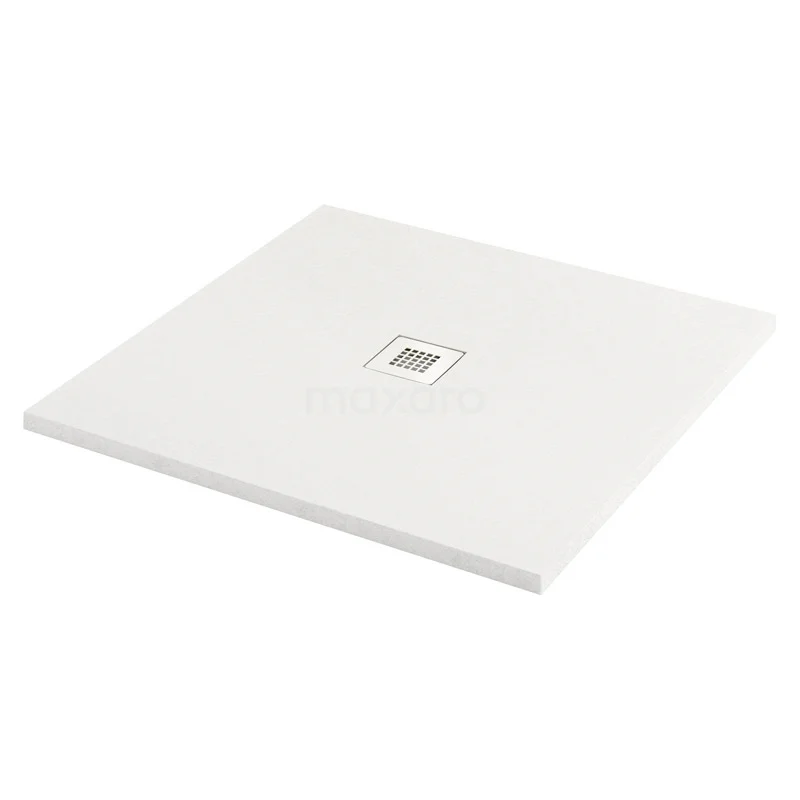 Shower tray 80x80cm Square Mineral marble White DBLS0808W-RW