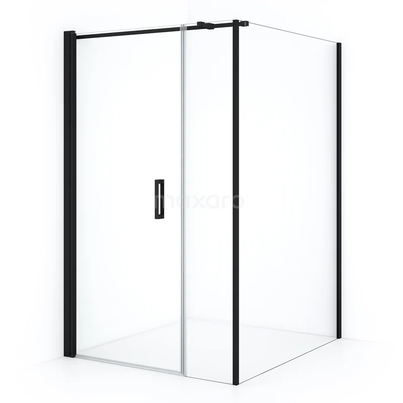 Duschkabine Diamond CDC108134310MBN Moderne Duschkabine mit Schwarz Rahmen, gläserne Schiebetür und schnittigem Design, ideal für eine stilvolle Badezimmerindeling.
