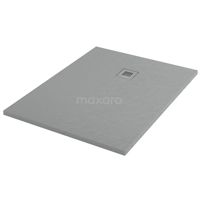 Duschwanne / Duschtasse 120x80cm Rectangle Mineralguss Grau DBLR1208DG-RDG Graue rechteckige Duschwanne aus hochwertigem Steinverbundmaterial, mit zentralem Abflussrost. Perfekt für moderne Bäder.