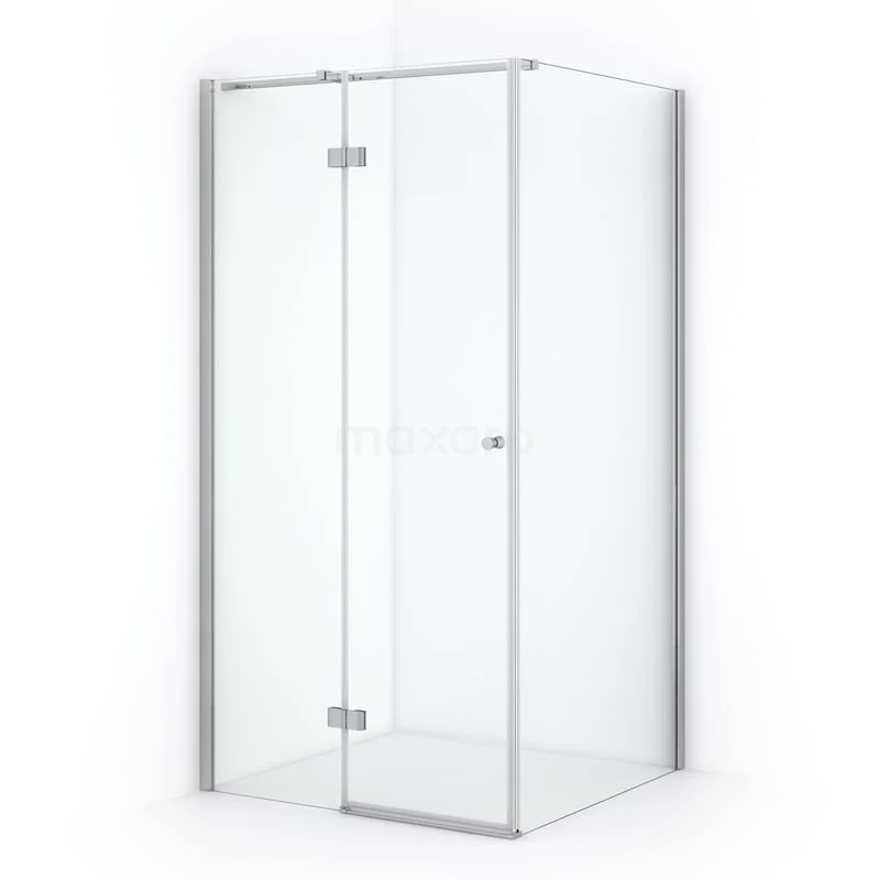 Duschkabine Amber 90x90cm aus klarem Sicherheitsglas Chrom mit Drehtür CTB359310C Glas Duschkabine mit Eckeinstieg, klarem Sicherheitsglas und Aluminium Profil, ideal für moderne Badezimmergestaltung.