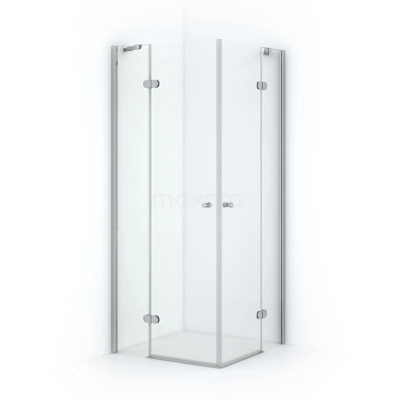 Amber Shower enclosure | 70x70 cm Chrome Clear glass Pivot door Square CTD1515220C