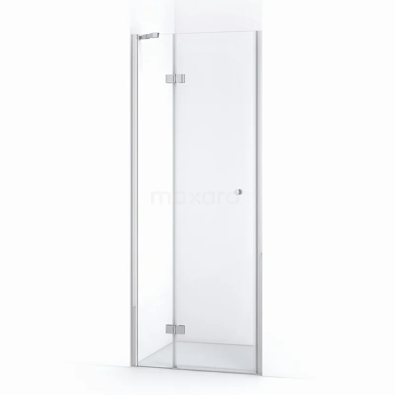 Amber Duschtür | 80 cm Chrom Klarglas Drehtür WTC16210C Glas Duschtür mit verchromten Scharnieren, schlankes Design und Klarglas; ideal für ein modernes Badezimmer.