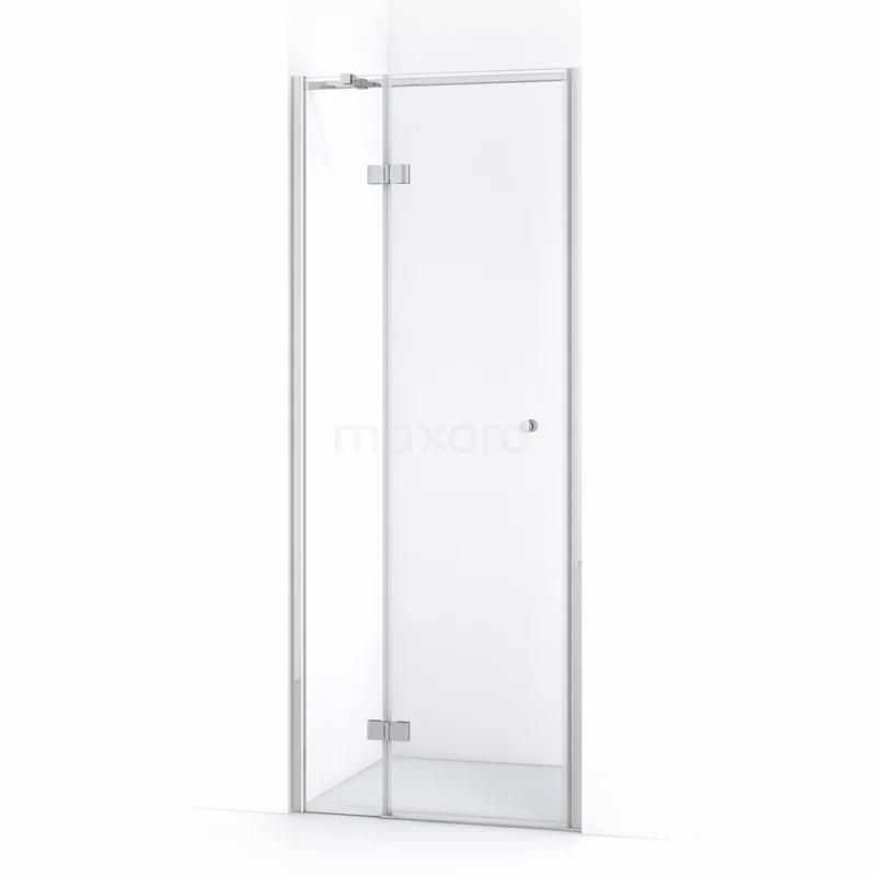 Duschtür Amber 80cm Klar Sicherheitsglas Chrom WTC25310C Glasene Duschtür mit verchromten Scharnieren, minimalistisches Design, ideal für ein modernes Badezimmer.