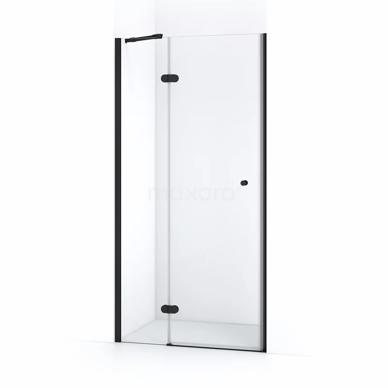 Amber Shower door | 100 cm Matte black Clear glass Pivot door WTC36220M