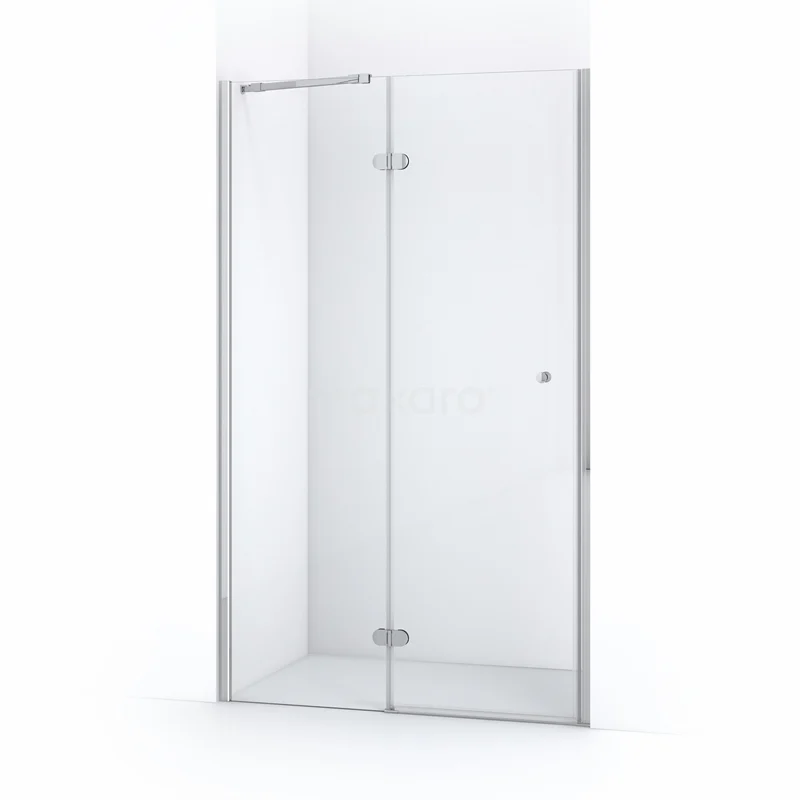Duschtür Amber 120cm Klar Sicherheitsglas Chrom WTC65220C Glas Duschtür mit Scharnieren, klarem Sicherheitsglas, Aluminium Profile, ideal für moderne Bäder.