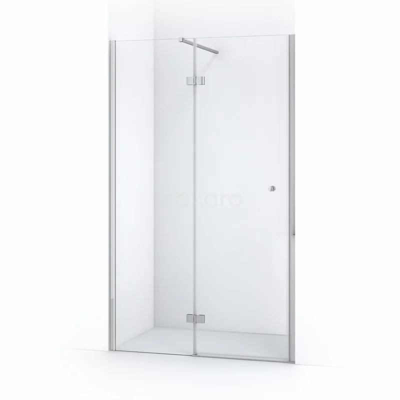 Amber Shower door | 110 cm Chrome Clear glass Pivot door WTC46110C