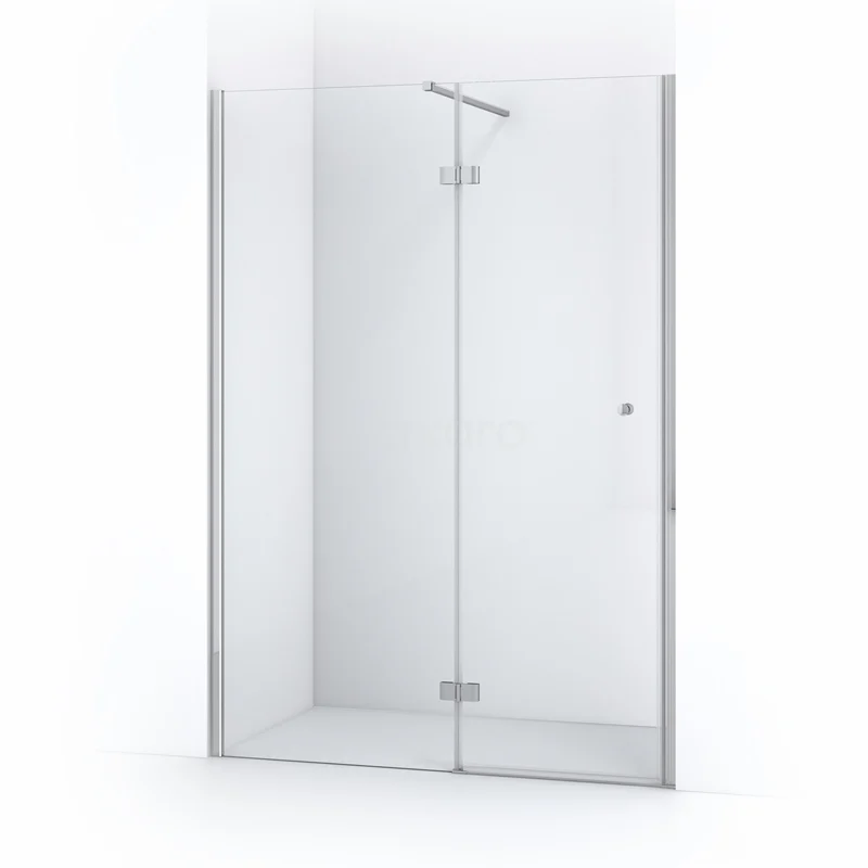 Amber Shower door | 130 cm Chrome Clear glass Pivot door WTC66110C