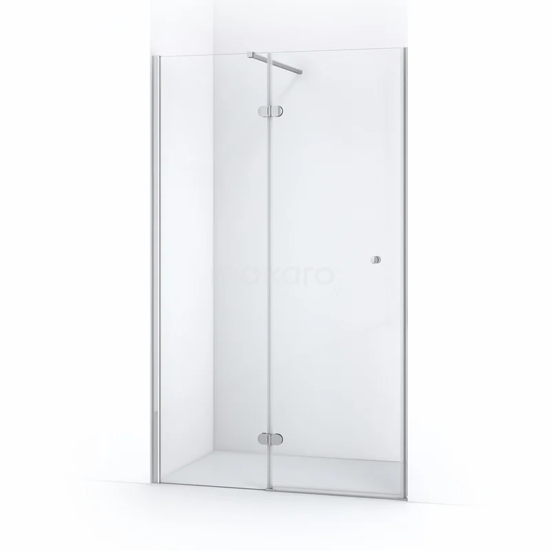 Amber Shower door | 120 cm Chrome Clear glass Pivot door WTB65120C