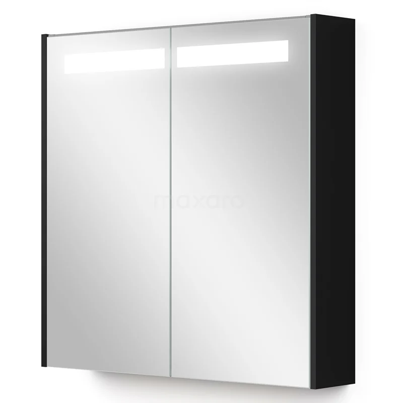 Mirror cabinet with lighting Modulo 70x70cm Matte Black K99-0700-59008-01