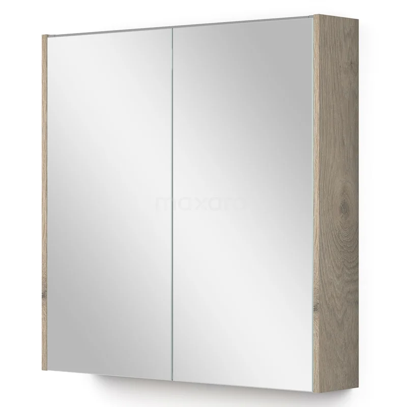 Mirror cabinet with lighting Modulo 70x70cm Light grey oak K99-0700-59009-33