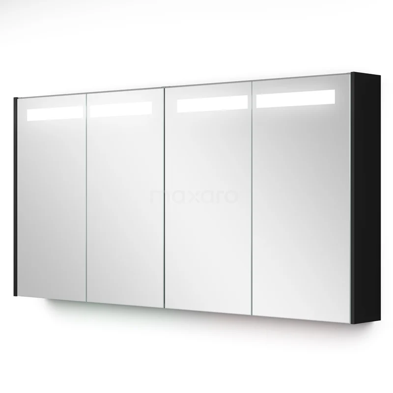 Mirror cabinet with lighting Modulo 140x70cm Matte Black K99-1400-59008-01