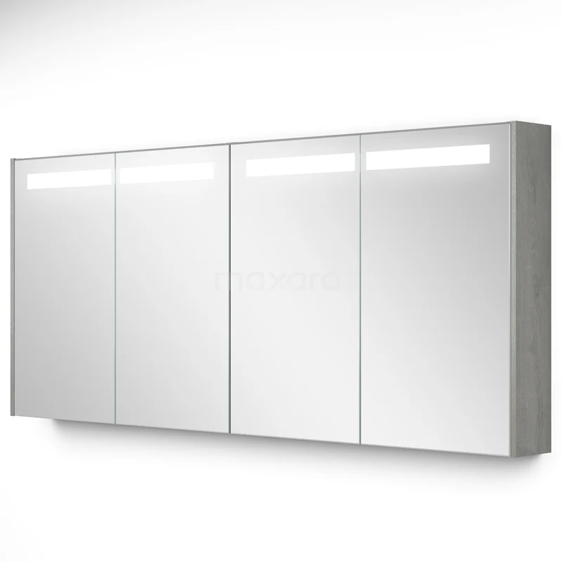 Mirror cabinet with lighting Modulo 160x70cm Grey oak K99-1600-59008-39