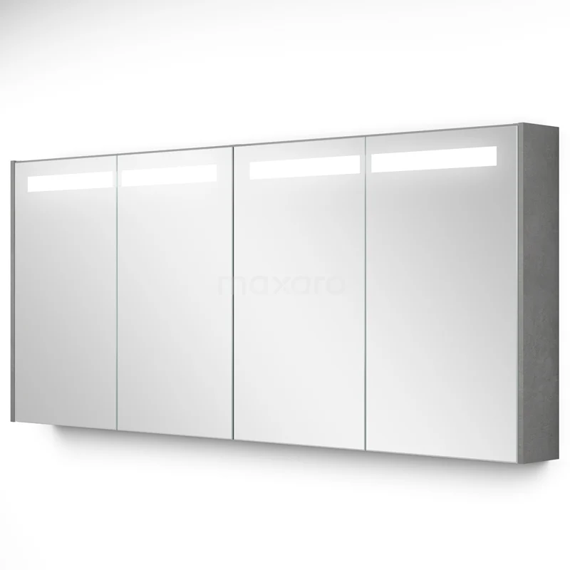 Mirror cabinet with lighting Modulo 160x70cm Light grey concrete K99-1600-59008-50