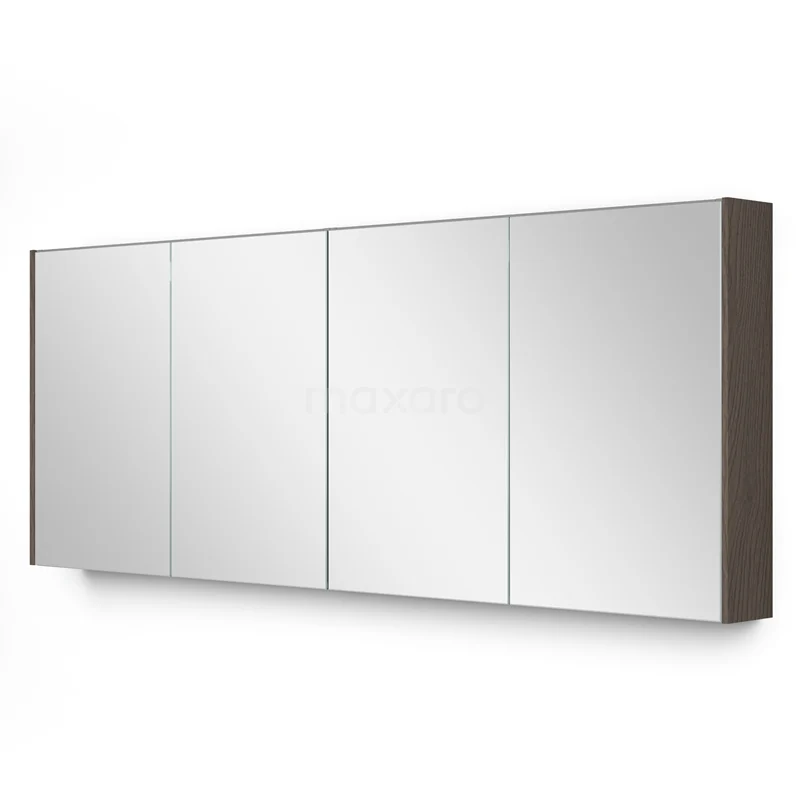 Mirror cabinet with lighting Modulo 180x70cm Dark brown oak K99-1800-59009-37
