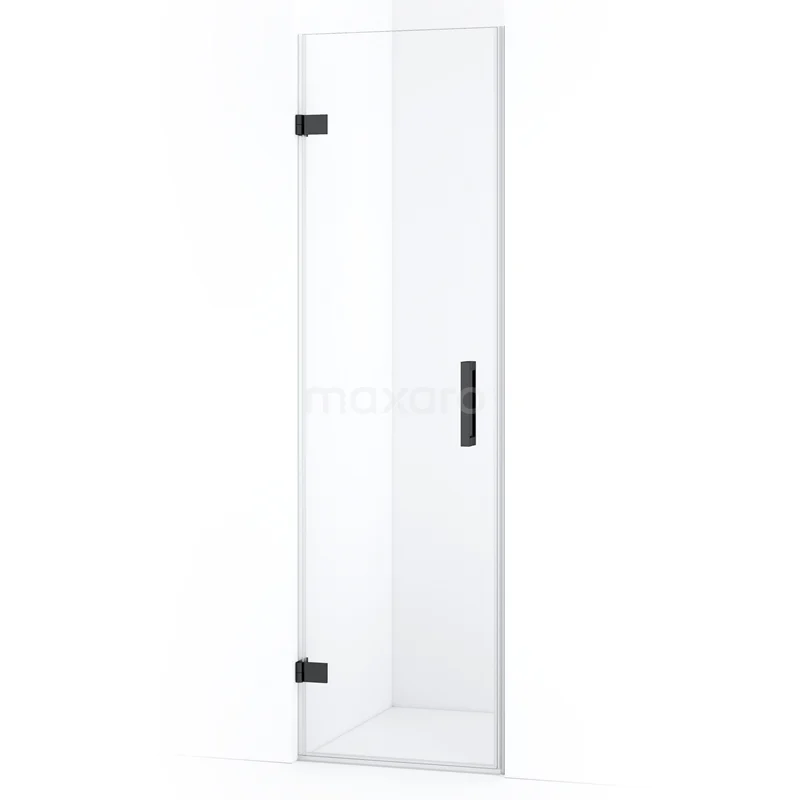 Diamond Shower door | 60 cm Black chrome Clear glass Pivot door DDA2106120BC