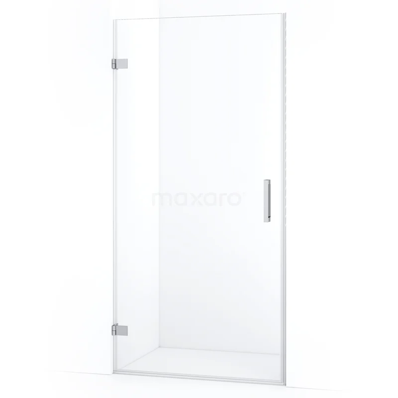 Diamond Shower door | 90 cm Chrome Clear glass Pivot door DDA2109120C
