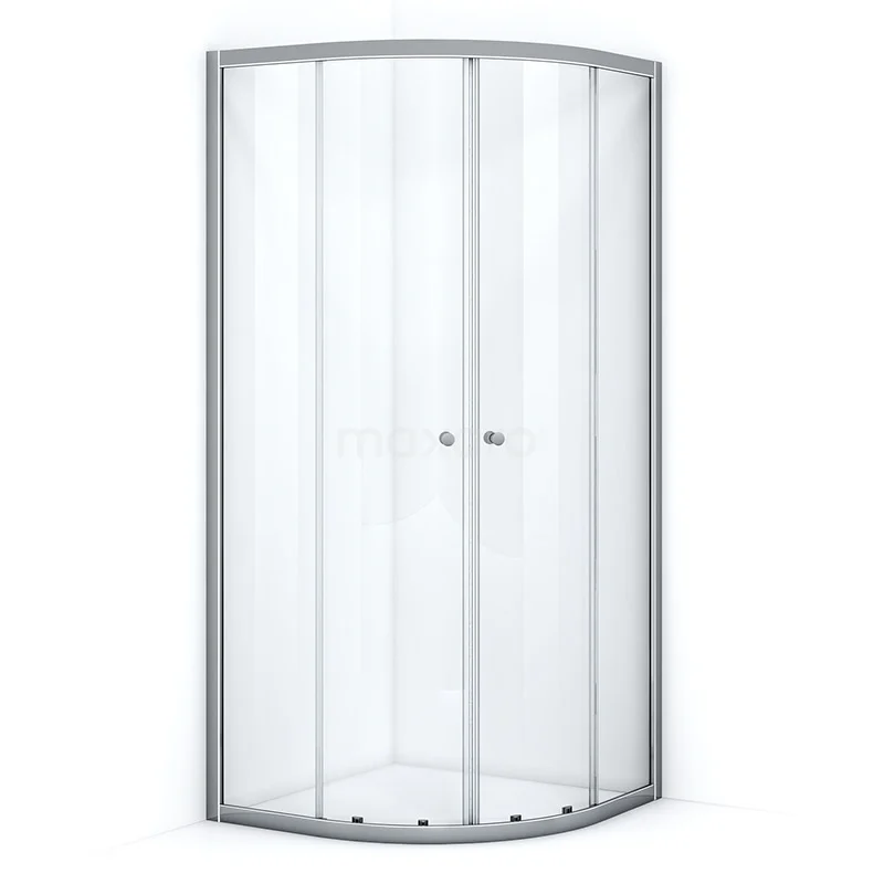 Ruby Allure Shower enclosure | 100x100 cm Chrome Clear glass Sliding door Quarter round R0820-1010CN