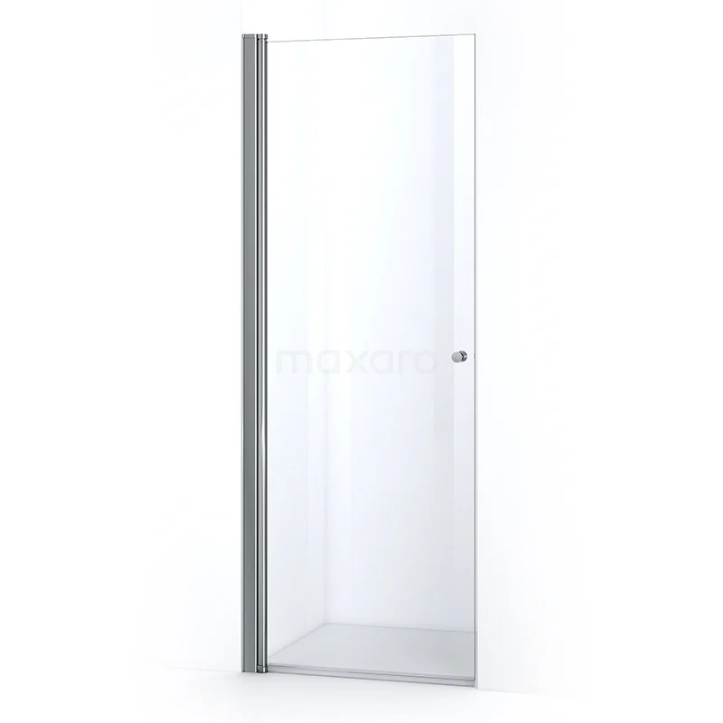 Duschtür Zircon Comfort 85cm aus klarem Sicherheitsglas Chrom S0310-0900N Glasene Duschtür mit mattem silbernen Profil, schlankes Design, ideal für moderne Bäder.