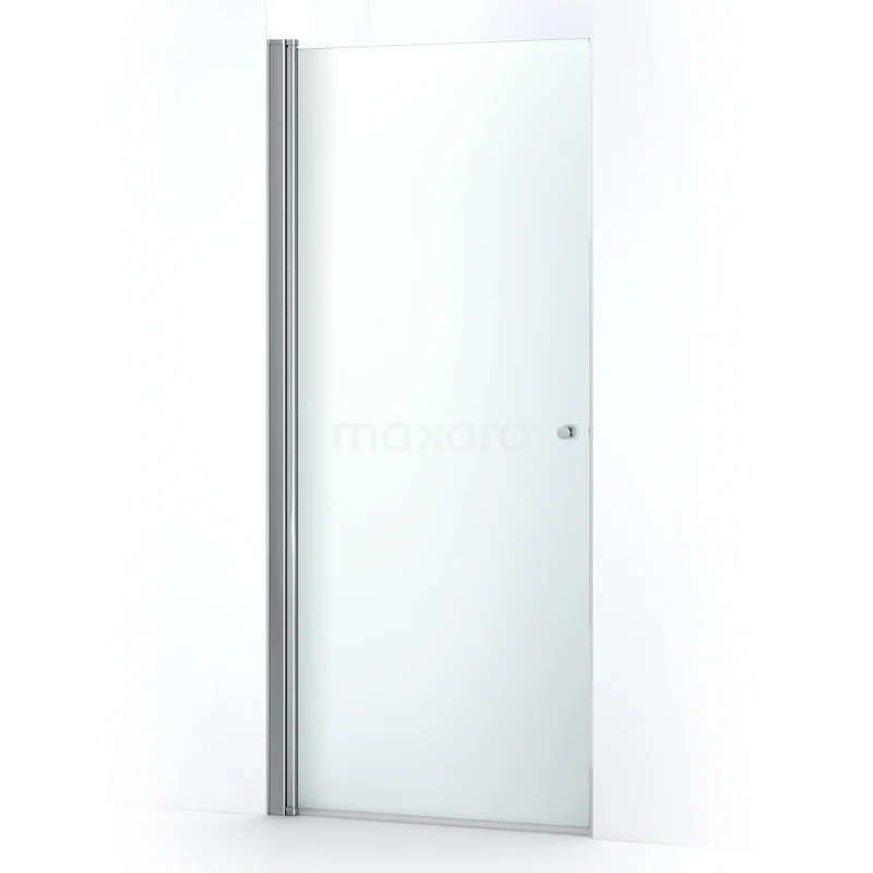 Zircon Comfort Shower door | 100 cm Chrome Frosted glass Bi-fold door S0323-1000N