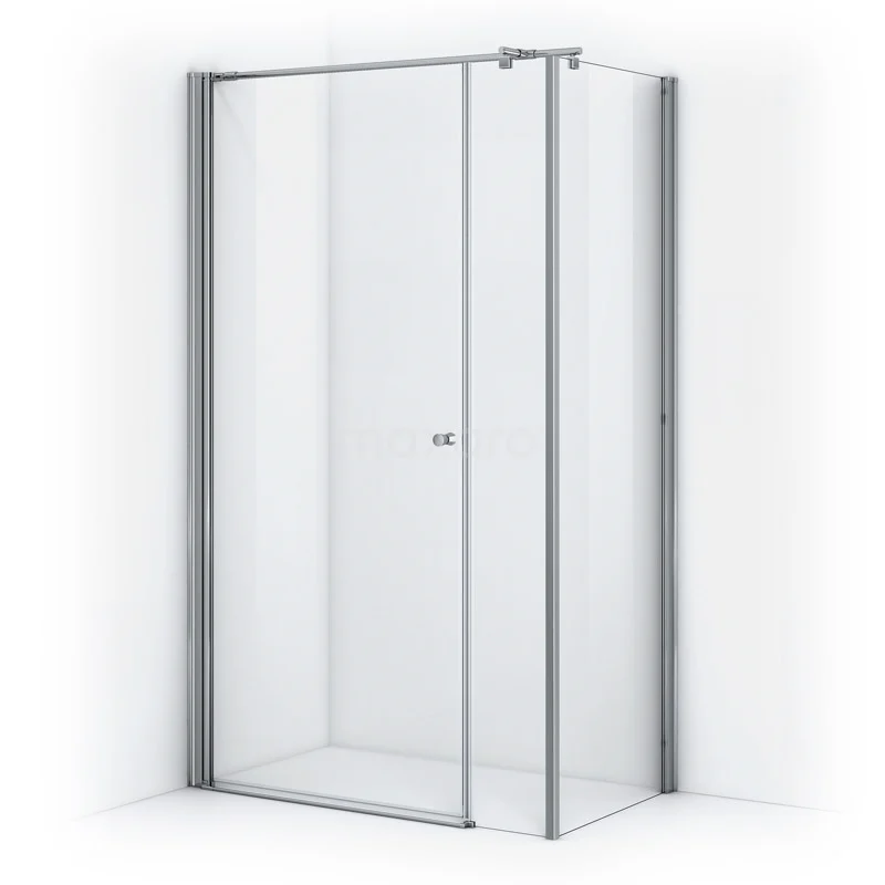 Zircon Comfort Shower enclosure | 130x60 cm Chrome Clear glass Pivot door Rectangle DH-060310013