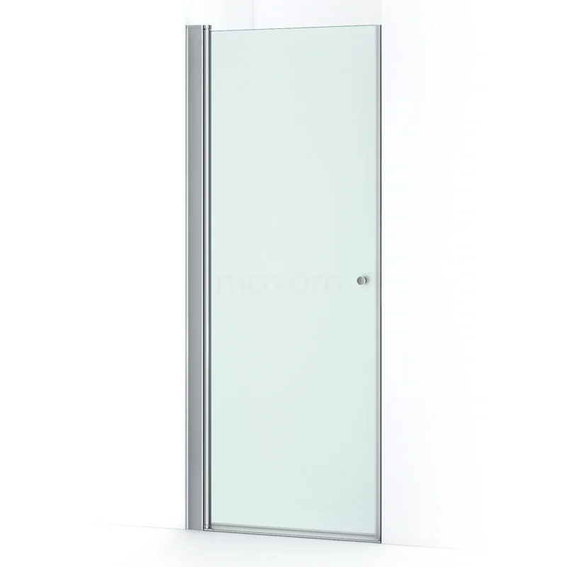 Duschtür Zircon Comfort 85cm Mattes Sicherheitsglas Chrom S0323-0870N Klarer Glas-Duschtür mit silberfarbener Aluminiumrahmung, ideal als stilvolle Badezimmerlösung.