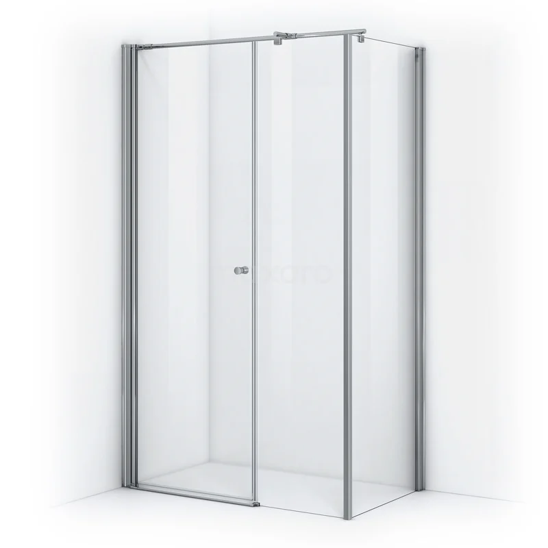 Zircon Comfort Shower enclosure | 100x60 cm Chrome Clear glass Pivot door Rectangle DH-060406013