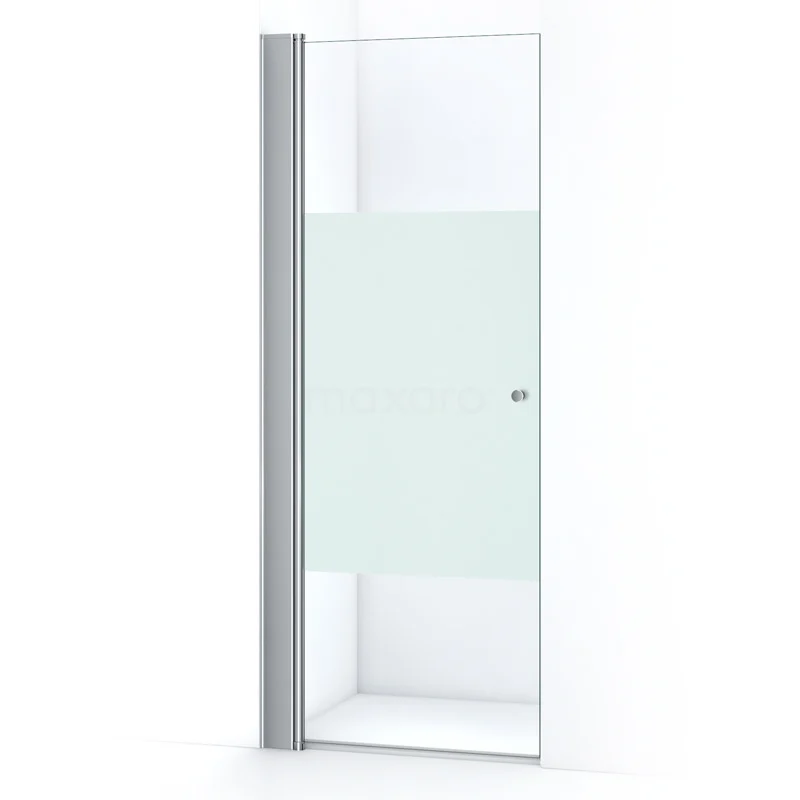 Zircon Comfort Douchedeur | 65 cm Chroom Helder met matte strook Draaideur S0332-0669N