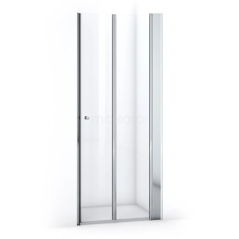 Zircon Comfort Shower door | 85 cm Chrome Clear glass Folding door S3892_0827R