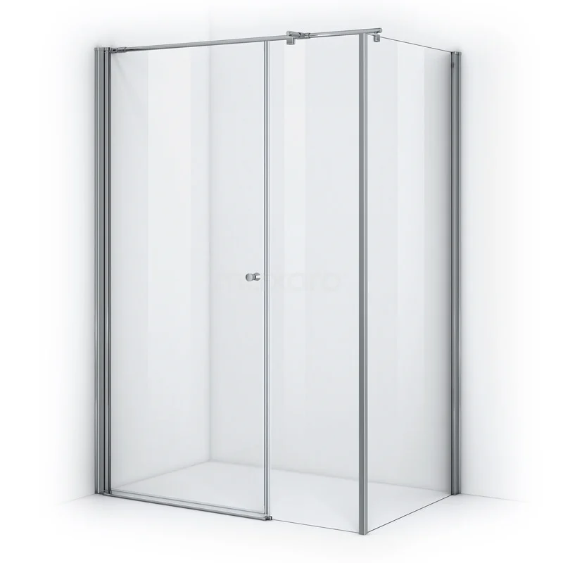Zircon Comfort Shower enclosure | 140x90 cm Chrome Clear glass Pivot door Rectangle DH-090410013