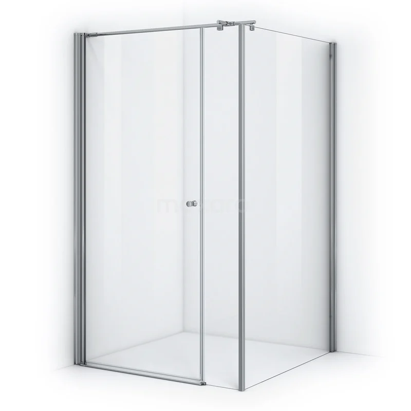 Duschkabine 130x110cm Klar Sicherheitsglas Zircon Comfort DH-110310013 Eck-Duschkabine mit Schiebetür, transparentem Glas, Aluminiumprofilen, platzsparendem Design, perfekt für moderne Bäder.