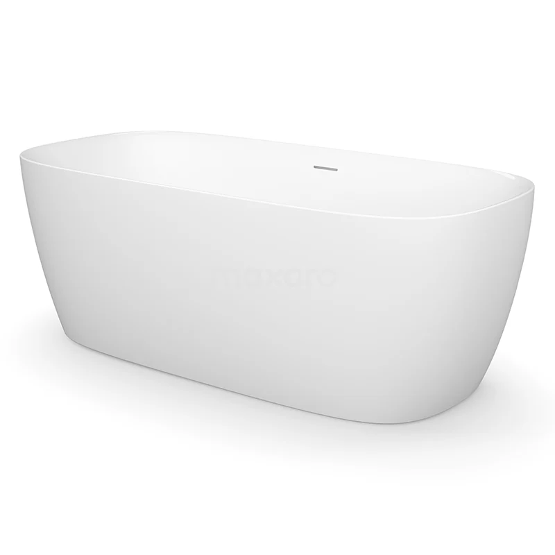 Ronco Freistehende Badewanne | 170x80cm Acryl Glanz Weiß VSA70 Freistehendes weißes Acrylbad mit ovaler Form, schlankem Design, perfekt als modernes Statement im Badezimmer.