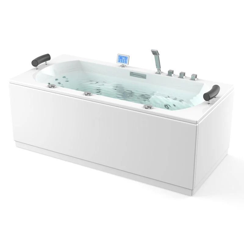 Whirlpool Bath Atlantic Platinum 2 Person 190x90cm Water and air massage with Turbo W01014EM