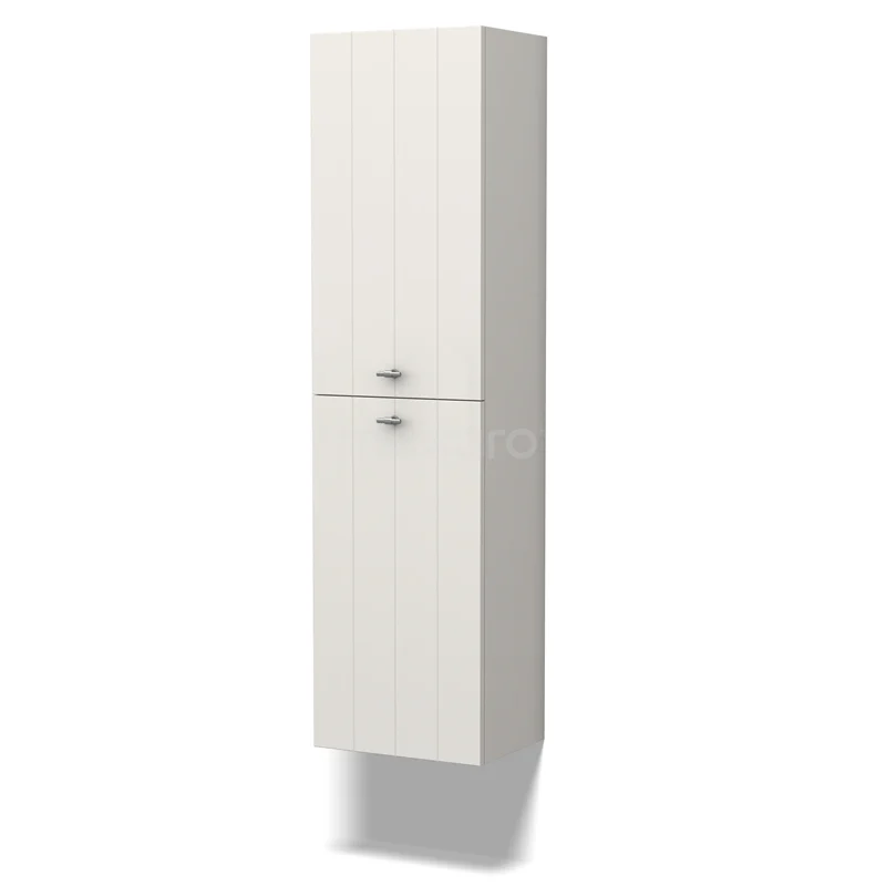 Grande Bathroom cabinet | 150 cm Matte white Slat fronts 4 compartments BKK35-00011