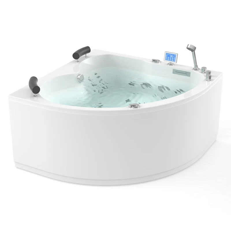 Whirlpool Bath Atlantic Gold 2 Person Left 140x140cm Water and air massage W03014DL