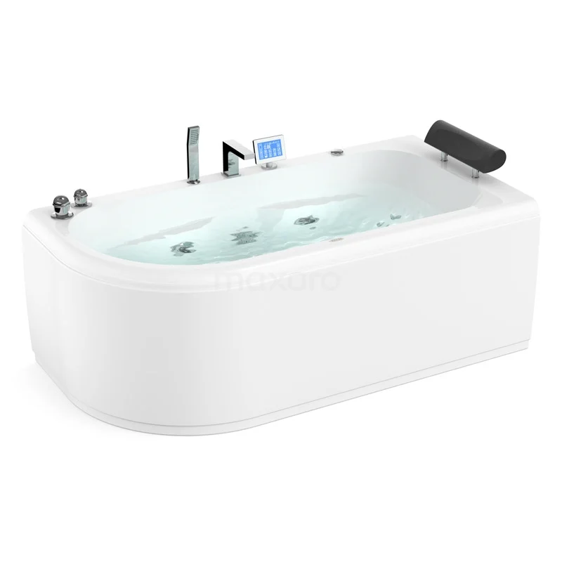 Whirlpool Bath Pacific Silver 1 Person Right 170x85cm Water massage W073-174CR