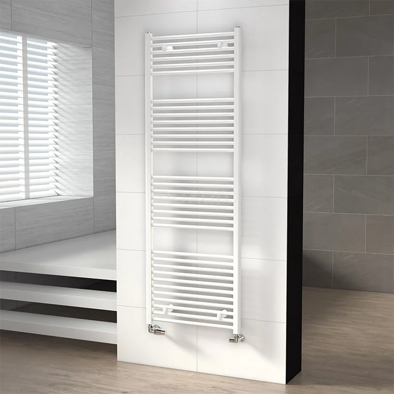 Mars Handdoekradiator | 60x170 cm Wit glans 875 W att Staal Centrale verwarming DR16-0617GWN
