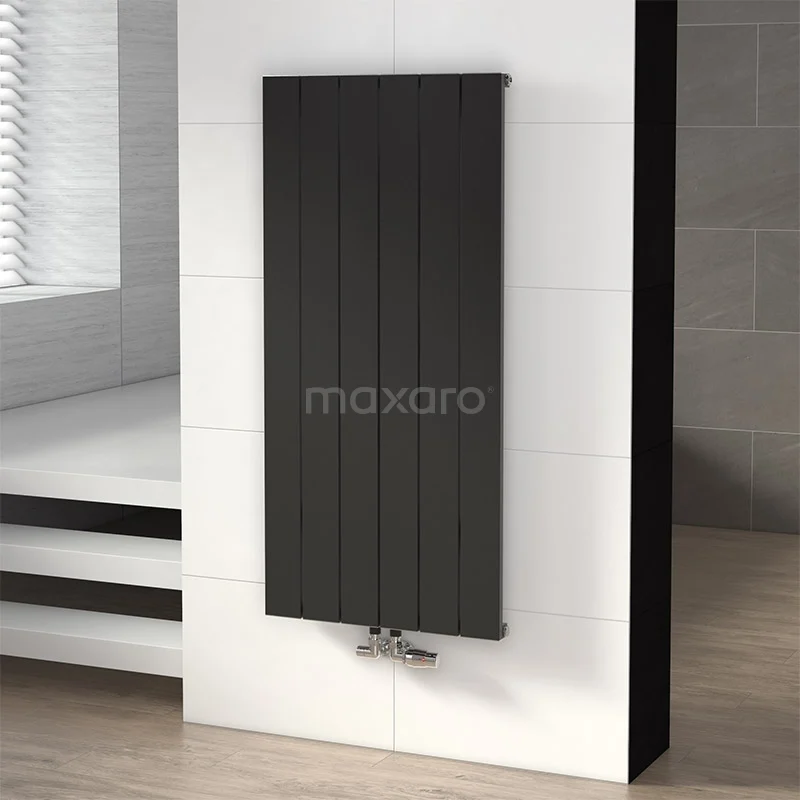 Jupiter Designradiator | 56,5x120 cm Mat zwart 1052 W att Aluminium Centrale verwarming DR52_0612SBN