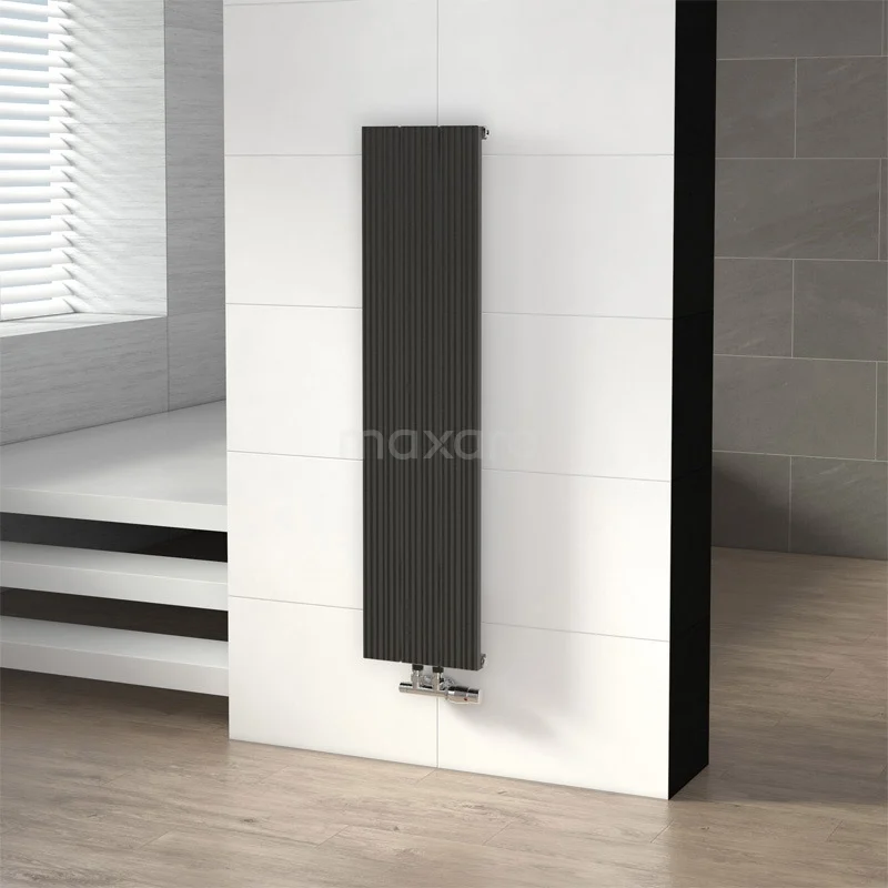 Uranus Designradiator | 28x120 cm Donkergrijs 599 W att Aluminium Centrale verwarming DR53_0312RDN