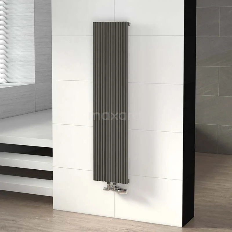 Uranus Designradiator | 28x120 cm Lichtgrijs 599 W att Aluminium Centrale verwarming DR53_0312RLN