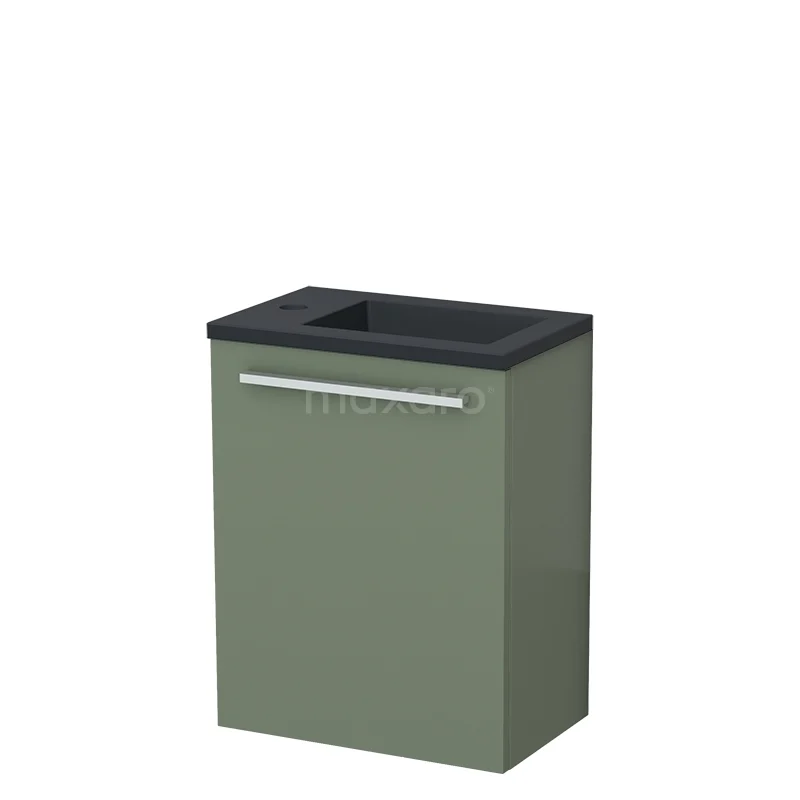 Modulo Pico Toilet unit with basin | 40 cm Sage green Flat front Quartz TMW10-00460