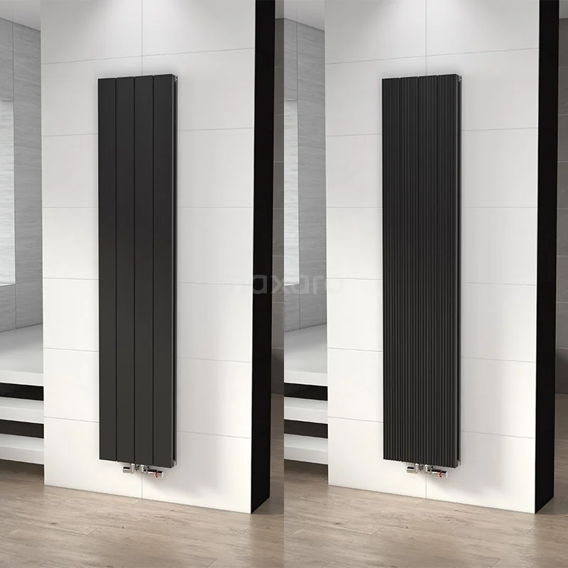 Ceres Designradiator | 37,5x180 cm Mat zwart 1504 W att Aluminium Centrale verwarming DR55_0418SBN